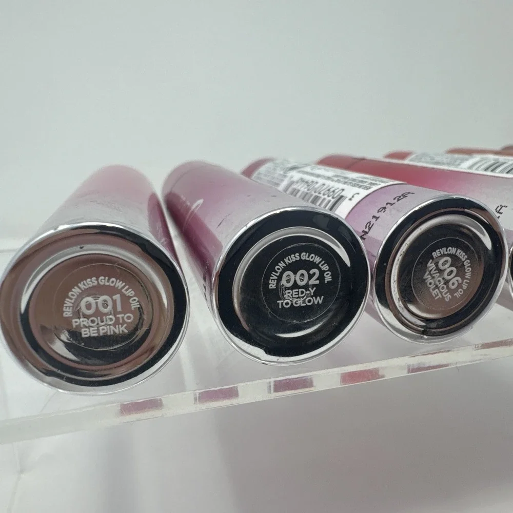7 REVLON Kiss Glow Lip Oil 001 002 003 004 006 008 009 Mix No Duplicates
